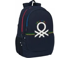 Benetton Mokyklinė kuprinė Benetton Sixties Granatowy (32 x 44 x 16 cm)