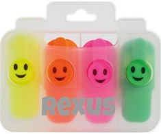 Rexus Zakreślacz mini 4 kolory 103x85 mm Beniamin