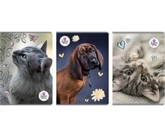 Beniamin Notebook A4/60K tinklelis The Sweet Pets (5 vnt.)