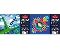 Beniamin Spalvoto kreidinio popieriaus knygelė A4/8K (10 vnt.)