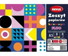 Beniamin Spalvotų popierių knygelė. kreida A5/8K (10 vnt.)