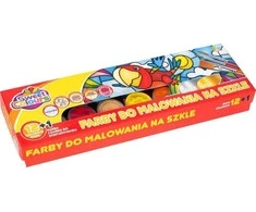Beniamin Stiklo dažai 12 spalvų + 1 kontūrinis flomasteris