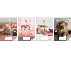 Beniamin Notebook A5/16K tinklelis The Sweet Pets (20 vnt.)