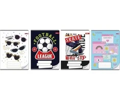 Beniamin Notebook A5/32K tinklelis Metaliza (10 vnt.)