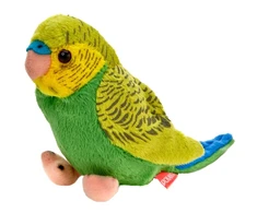 Beppe Pliušinis žaislas - žalia banguotoji papūgėlė, 13 cm