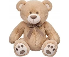 Beppe Pliušinis žaislas - rudas meškiukas "Harry" su kaspinu, 33 cm