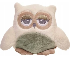 Beppe Pliušinis žaislas - kreminė-žalia pelėda "Abby", 23 cm