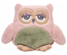 Beppe Pliušinis žaislas - rožinė-žalia pelėda "Abby", 23 cm