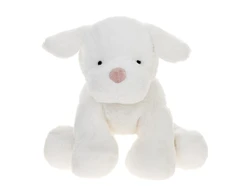 Beppe Pliušinis žaislas - baltos spalvos šuniukas "Renee", 25 cm
