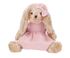 Beppe Pliušinis žaislas - kiškutis su suknele "Rosalie", 30 cm