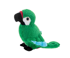 Beppe Pliušinis žaislas - žalioji papūga ara, 20 cm