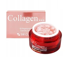 3W Clinic Collagen 3D Regeneration Capsule Kreminis kapsulinis lyginamasis veido kremas 55 g