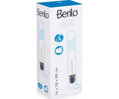 Berilo Metal tualetinio popieriaus ir šepetėlių stovas FRESHY su bambuko elementais