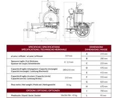 Berkel Volano B114 maisto pjaustyklė, raudonos spalvos