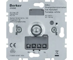 Berker Berker DALI rotacinis potenciometras reguliuojamas wh su maitinimo šaltiniu 2998