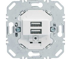 Berker Mechanizm gniazda USB ładowania 3A 230V balta mat one.platform 260209