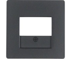 Berker Q.1 / Q.3 Centrinio elemento garsiakalbio lizdas antracitas Velvet 10336086