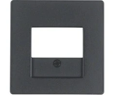 Berker Q.1 / Q.3 Centrinio elemento garsiakalbio lizdas antracitas Velvet 10336086
