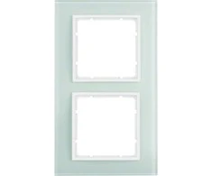Hager Polo Berker Box 2 kartus B.7 sniegas baltas stiklas (10126909)