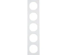 Penkiavietis rėmelis Berker R.3, Spalva Balta, Rėmelių medžiaga Plastikas