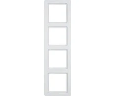 Hager Polo 10146089 Berker Q1 Keturvietis rėmas horizontalus/vertikalus sniego baltas 10146089