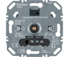 Berker ONE PLATFORM ROTARY DIMMER UNIVERSAL LOAD R/L/C 20-210 W, LED 3-60 W