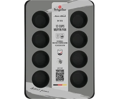 Berlinger Haus FORMA TYTANOWA DO MUFFINEK BH-7876 MATTE Juodas
