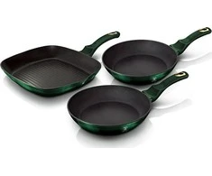 3 TITANO VENTILIATORIŲ RINKINYS BERLINGER HAUS METALLIC EMERALD BH-6167