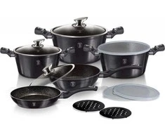 Puodų rinkinys 13 dalių BERLINGER HAUS BH/6886 Metallic Line Carbon Pro Edition