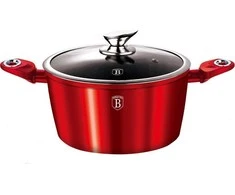 PUODAS 8.0L 30CM BERLINGER HAUS METALLIC LINE BURGUNDY BH-6192