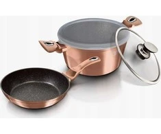 Berlinger Haus Puodas ir keptuvė BERLINGER HAUS BH-6200 ROSE GOLD