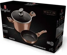 Berlinger Haus Puodas ir keptuvė BERLINGER HAUS BH-6200 ROSE GOLD