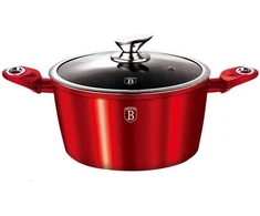 PUODAS 6,5L 28CM BERLINGER HAUS METALLIC LINE BURGUNDY BH-1258-N