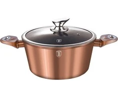 PUODAS 6,5L 28CM BERLINGER HAUS METALLIC ROSE GOLDBH-1516-N