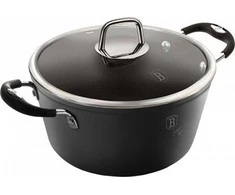 TITANINIS PUODAS 20cm 2,5L BERLINGER HAUS Juodas PROFESSIONAL LINE BH-6122