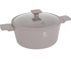 Berlinger Haus Puodas TYTANOWY Z POKRYWĄ 28cm BERLINGER HAUS BH-8102 TAUPE