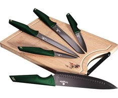 PEILIŲ RINKINYS SU SĖDYNĖMIS 6 dalių BERLINGER HAUS EMERALD LINE BH-2706