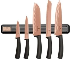 PEILIŲ RINKINYS SU MAGNETINIU AŠMENIU 6 vnt. BERLINGER HAUS ROSE GOLD BH-2614