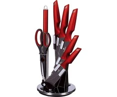 Berlinger Haus Peilių rinkinys (8 dalių) Metallic Line Burgundy Edition | BH/2686