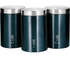 3 VIRTUVĖS RINKINYS BERLINGER HAUS AQUAMARINE METALLIC LINE BH-6271