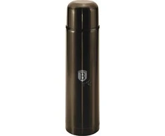 Plieninis termosas 1.0L BERLINGER HAUS METALLIC LINE Blizganti juoda BH-6819