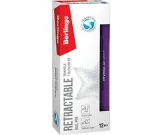 Berlingo Berlingo, rutulinis rašiklis, mėlyna, 12vnt., 0,7mm, trikampis 110 RT spalva
