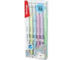 Berlingo, gelio volelis, spalvotas, 6 vnt, 0,8 mm, Brilliant Pastel