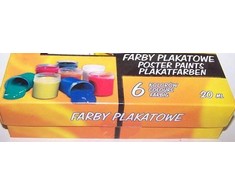 Astra plakatų dažai 6 vnt. x 20 ml
