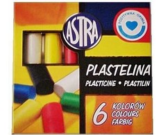 Astra Apvalus plastilinas vaikams 6 spalvos