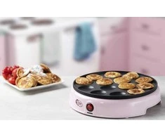 Vaflinė Bestron Mini Blynelių keptuvė, 800W, Rožinis
