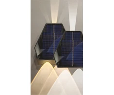 BestService sieninis šviestuvas Lumax Solar LGS510CT saulės lempos sieninis šviestuvas 3X1.5W 50LM 3.7VX1500 mAh CCT IP54 juodas