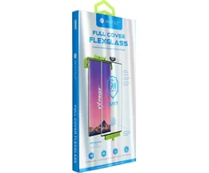 LCD apsauginis stikliukas Bestsuit Flexible Hybrid Glass 5D (Hot Bending) Samsung S918 S23 Ultra pritaikytas dėklui juodas