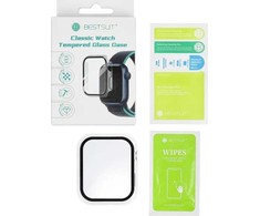 „Bestsuit“ dėklas su hibridiniu stiklu, skirtas „Apple Watch 10“ 46 mm - skaidrus