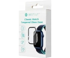 Bestsuit dėklas su hibridiniu stiklu, skirtas Apple Watch 10 42mm - juodas